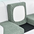Miniatyrbild 1 av 4: Elastiska Soffaöverdrag Stretch Slipcover Soffskydd Överdrag 1/2/3 Sits Grön Green Three-seater