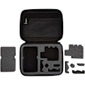 Miniatyrbillede 5 af 9: Basics - Mellemstor Actionkamera Beskyttelsesetui med indvendigt skum, bærbar og let, 22,9 x 17,8 x 6,4 cm, ensfarvet, sort D