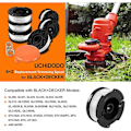 Miniatyrbillede 2 af 5: Trimmerlinjespole til Black and Decker-trimmer, 6 trimmerlinjer
