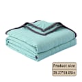 Miniatyrbild 5 av 5: Sommarkyltäcke för varma sovande och nattsvett, svalkande täcke - Dubbelsidig kalleffektfilt Cooler Fiber, isfilt för hela säsongen Blue