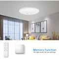 Miniatyrbilde 4 av 4: LED-takpanel - Fargeskiftende med fjernkontroll - Dimbar RGB-taklampe - 3000K-6500K nøytral hvit - IP20 vanntett taklampe