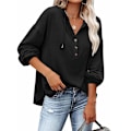 Pikkukuva 1 / 7: Hupulloveri Naisille Teini-ikäisille Toppar Pitkähihainen Oversize Pullover - Musta - Perfet M