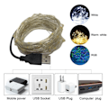 Pikkukuva 3 / 5: Pitkäkestoinen Garland Led 2M 5M 10M USB LED-valosarja Christm