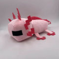 Miniatyrbilde 1 av 5: 11,8\" Axolotl Plysjdyr Minecraft Salamander Blå Rosa Dukke