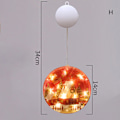 Miniatyrbild 1 av 10: Jul LED-lampor Tecknad tryckt hängande fönsterlampa alltid på Dekorativt jultema nattljus för hemmafest H