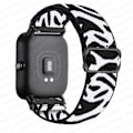 Miniatyrbillede 1 af 5: 20mm/22mm Armbånd til Amazfit Gts 4//2/2e/3/gts2 Mini/gtr 4/3/pro/gtr2/47mm/stratos Nylon Elastisk Urrem Amazfit Bip Rem Zebra hvid Zebra white 22mm