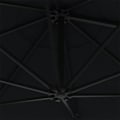 Miniatyrbillede 7 af 9: vidaXL Væghængt Parasol med Metalstang 300 cm Sort black 9750