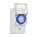 Pikkukuva 5 / 5: Mekanisk 24-timmars timerbrytare AC 220-240v 15 minuter Intervall 96 gånger På/Av Programmerbar elektrisk timer Din-skena installation Reläbrytare SUL181h AC110-230V