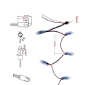 Miniatyrbild 3 av 5: LED-modul ljus slinga lampor GUL Gul
