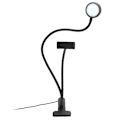 Miniatyrbillede 2 af 8: Klippbar sammenklappelig LED-lampe med høj lysstyrke - Tatoveringslampe - Justerbar neglekunstlampe - Sort