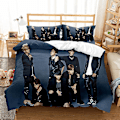 Miniatyrbild 1 av 2: Bts 3D-tryckt sängklädesset Örngott Barnpresent