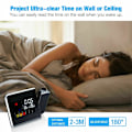 Miniatyrbilde 2 av 7: LCD-vekkerklokke Radiostyrt klokke LED Radiostyrt vekkerklokke Snooze-alarm Bordklokke med projeksjon