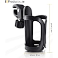 Miniatyrbilde 4 av 6: 2-pakning Universal Koppholder for Barnevogn/Vogn, Justerbar Flaskeholder-X43-