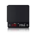 Mini Smart Köksvåg Vägning Precision Digital Kaffevåg Espresso Med Timer-FA6- Black