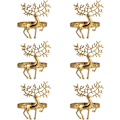 Miniatyrbild 1 av 5: 6 st julservettringar - Guld julservettring i legering