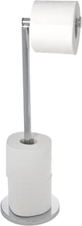 Stående toiletpapirholder med integreret toiletpapirreserve r-FA6-