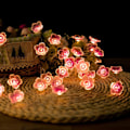 Miniatyrbild 4 av 5: 40 LED körsbärsblomma rosa batteridrivna ljusslingor för Ch
