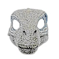 Pikkukuva 2 / 5: Dinosaurus Mask Huvudbonader, Jurassic World Dinosaur Leksaker med öppning rörlig käke, velociraptor Mask & tyrannosaurus Rex Mask Bundle Blue