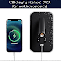 Miniatyrbillede 2 af 5: LED Vægl lampe, Sengelampe Læselampe Med Strømbryter, USB Opladningsport, Soveværelse Stemningsbelysning Justerbar Spotlight (3w 3000k + 9w 6000k) Sort