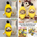 Pikkukuva 3 / 5: Hauska itkuääniä Banana Cat -avaimenperä, 2023 Banana Cat Plush Do V