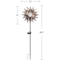 Miniatyrbillede 4 af 5: Solcellelamper til udendørs have, krakeleret glas kugle hegn lamper,