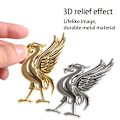 Pikkukuva 4 / 8: Luova lintu autotarra tunnus Liverpool FC League jalkapalloseura joukkuelogo Liverbird symboli merkki itseliimautuva autotarra-FA5- Silver