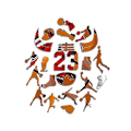 Miniatyrbillede 2 af 2: Träpussel Messi for Kids LeBron James LeBron James LeBron James A4