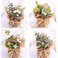 Miniatyrbillede 2 af 3: Kunstig Blomsterpotte Potteplanter med Burlap Dekorative
