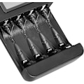 Miniatyrbillede 2 af 5: Grunderna Digital og smart oplader, til 4 AA, AAA-batterier, sort
