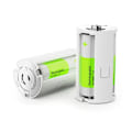 Miniatyrbild 5 av 5: 4st 3x AA till D storlek Cell Batteriomvandlare Switcher Adapter