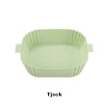 Miniatyrbilde 7 av 9: Airfryer Silikonform - Kurv til luftfritering Turkis Turquoise Tjock (100g)