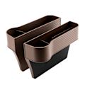 Miniatyrbilde 1 av 5: 2 stk setegap oppbevaringsboks koppholder bilgap oppbevaringsboks ; brun