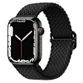 Miniatyrbillede 1 af 11: Apple Watch armbånd i flettet nylon 42/44/45 Sort 42/44/45 - Black Black