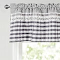 Miniatyrbillede 5 af 5: Køkken Gardiner Dekor Vinduesgardin Luksus Café Valance Topper Draperet Lysegrå 130cmx41cm
