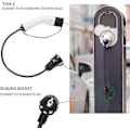 Miniatyrbilde 3 av 3: Type 2 til Schuko 16A EV ladekabeladapter - Hvit & Svart