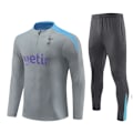Pikkukuva 1 / 2: 2425 Ny Tottenham Hotspur Aikuisten & Lasten Pitkähihainen Puolivetoharjoituspaita Jalkapallopaita Setti Harmaa Grey 16