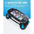 Miniatyrbilde 5 av 5: Håndtaksholder deksel for PS Vita 1000 PSV 1000 oppgradering L2 R2 svart black