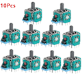 Miniatyrbild 2 av 5: 10st/5st/1st 3D analog sensor modul ersättningskontroll joystick axel analog tumme pinnar reparationstillbehör för PS5 Yellow 10Pcs