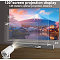 Miniatyrbillede 4 af 9: LED-projektor i miniformat 4K HDMI Android