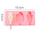 Miniatyrbild 2 av 5: CDQ Popsicle-formar Silikon Med Lock 2 Pack, Glas Form 3 No. 3 Morot + Jordgubbe + Majs