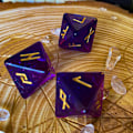 Pikkukuva 7 / 11: 3 kpl Hartsi Noppasetti 8-sivuinen Pyöreä Noppa Resin Sekalaiset Monitahoiset Noppasetti Monitahoinen Arvonta Pöytäpeli Noppa Purple 0.02