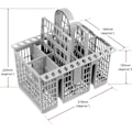 Miniatyrbilde 2 av 5: Bestikkurv til oppvaskmaskin (avtakbart håndtak)