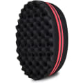 Miniatyrbilde 1 av 4: Hårsvampbørste, store hull (14 mm hull) Afro Curl Sponge, dobbeltsidig oval magisk twist spoler bølge hårsvamp for hjem og frisør