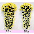 Miniatyrbilde 2 av 5: Kunstige hengende blomsterplanter Yellow