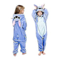 Miniatyrbillede 1 af 3: Børns Vinter Stitch Pyjamas Sovnetøj Enhjørning Onesies Drenge Piger Fleece Soveværelse Baby Kostume 130CM