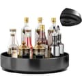 Large Rotating Metal Spice Rack - Cabinet and Countertop Storage Shelf, Lazy Susan, Single Layer-FA-