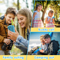 Miniatyrbillede 4 af 6: Walkie Talkie til Børn, 8 Kanaler 2-Vejs Radio med VOX-Funktion & LED-Lommelygte, 3 km Rækkevidde til Udendørs Eventyr, Camping (Blå-Grøn)