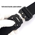 Miniatyrbillede 5 af 6: VATLTY Nyt unisex elastisk bælte hårdlegering Hurtigspænde Robust Stræk Nylon Herre Militær Taktisk Bælte Arbejdstilbehør ArmyGreen sæt ArmyGreen set 125cm