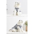 Miniatyrbild 6 av 7: Husdjurskläder Vår & Sommar Kattkläder Spets Tartan Kjol Tartan Skirt - Blå och Vit Rutig Tartan skirt-blue and white plaid XXL
