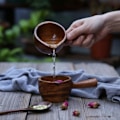 Miniatyrbillede 4 af 5: Træ Vandske Træske i Japansk Stil til Vand, Sauna, Have og Te